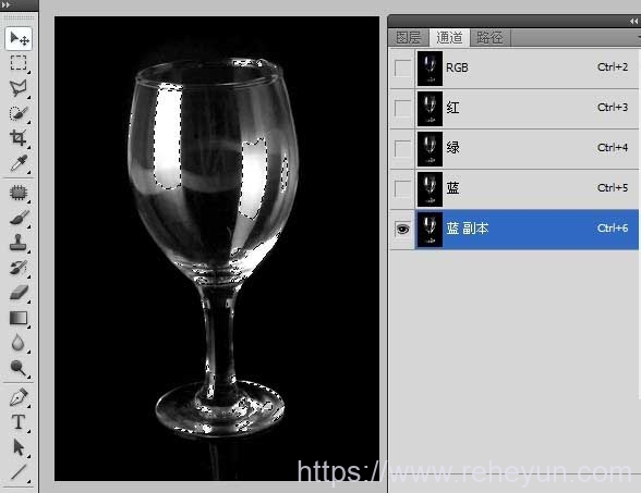 PS软件抠取桌子上透明玻璃杯图片 - 第6张  | 热河云