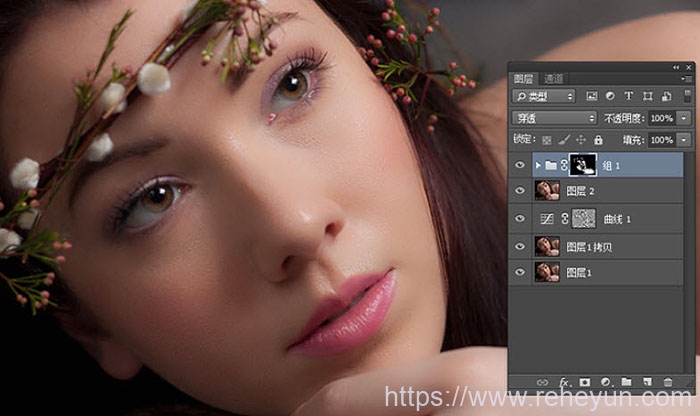 PS软件对模特人像照片磨皮美化处理 - 第13张  | 热河云