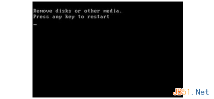 电脑黑屏并提示Remove disks or other media的原因及解决方法
