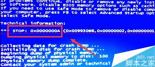 电脑开机蓝屏显示代码0X000000A怎么办？插图2